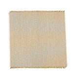 Set Of Eight Ochre Stripe Napkins