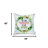 Set of 4 Merry Christmas Tis the Season Thow Pillow Covers