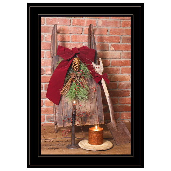 Let Christmas Live 2 Black Framed Print Wall Art