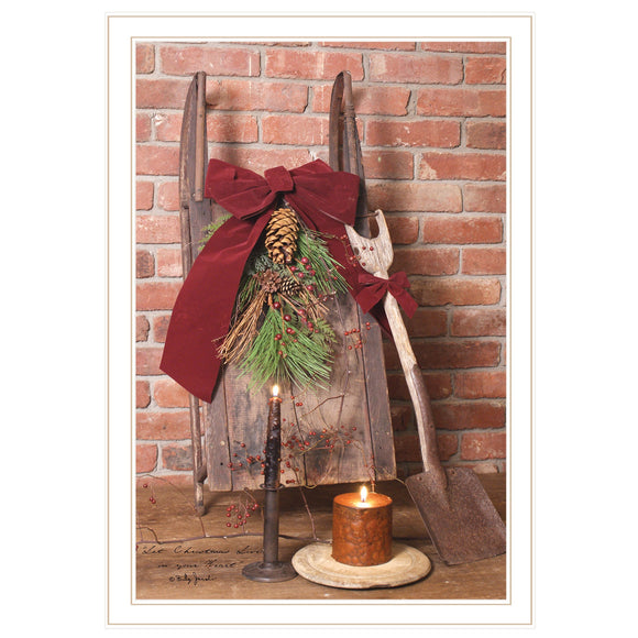 Let Christmas Live 3 White Framed Print Wall Art