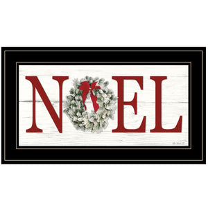 Christmas Noel 2 Black Framed Print Wall Art