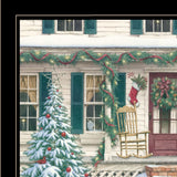 Set Of Two Come Home for Christmas 2 Black Framed Print Wall Art