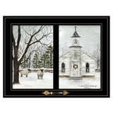 I Heard the Bells on Christmas Day 2 Black Framed Print Wall Art