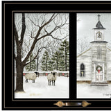 I Heard the Bells on Christmas Day 2 Black Framed Print Wall Art