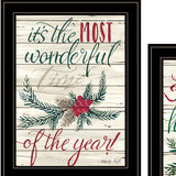 Set Of Two All Heart Come Home for Christmas 2 Black Framed Print Wall Art