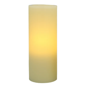 8" Ivory Flameless Pillar Candle