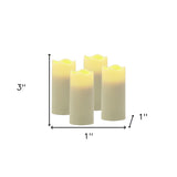 Set of Four Ivory Flameless Votive Candle