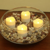 Set of Four Ivory Flameless Tealight Candle