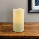 6" Ivory Flameless Indoor Outdoor Pillar Candle