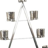 26"  Stainless Steel Christmas Tree Tea Light Candle Holder