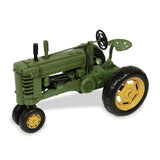 7" Green and Black Metal Hand Painted Model Tractor