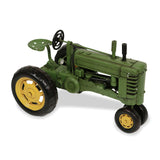 7" Green and Black Metal Hand Painted Model Tractor