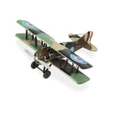 5" Green Metal Hand Painted 1918 Aviation Military Plane Model Airplane