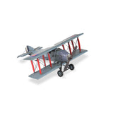 5" Red and Gray Metal Hand Painted 1916 Gray Bristol F28 Fighter Plane Model Airplane