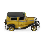 7" Yellow and Black Metal Hand Painted 1931 Yellow Taxi Model Car