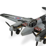 4" Black and Gray Metal Hand Painted Model Airplane