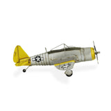 4" Yellow and Gray Metal Hand Painted P-47D Thunderbolt Model Airplane