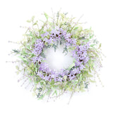 25" Purple Lavender Artificial Wreath