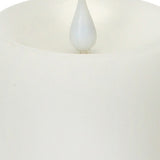 Set of Two White Flameless Pillar Candle