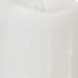 Set of Two White Flameless Pillar Candle