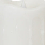 Set of Two White Flameless Pillar Candle