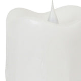 Set of Two White Flameless Pillar Candle