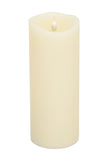 9" Beige Flameless Pillar Candle