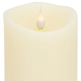 9" Beige Flameless Pillar Candle