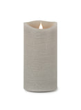 7" Gray Flameless Designer Candle