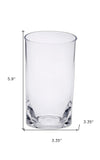 Set of Four Clear Tritan Plastic Highball Glasses