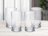 Set of Four Clear Tritan Plastic Highball Glasses