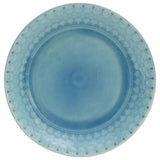 Aqua Sixteen Piece Floral Medallion Ceramic Service For Four Dinnerware Set